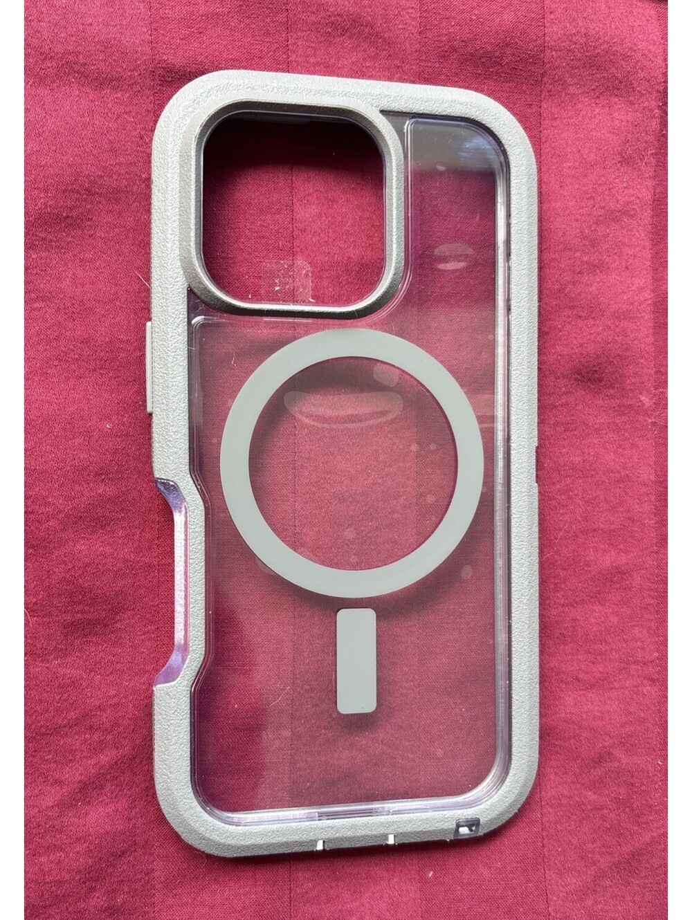 OtterBox iPhone 16 Pro Case Clear Light Gray MagSafe Protective Cover Open Box🔥